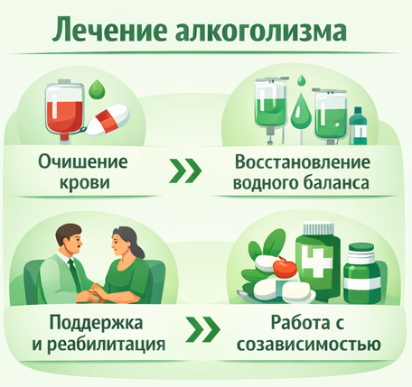 лечение алкоголизма в Великом Устюге этапы